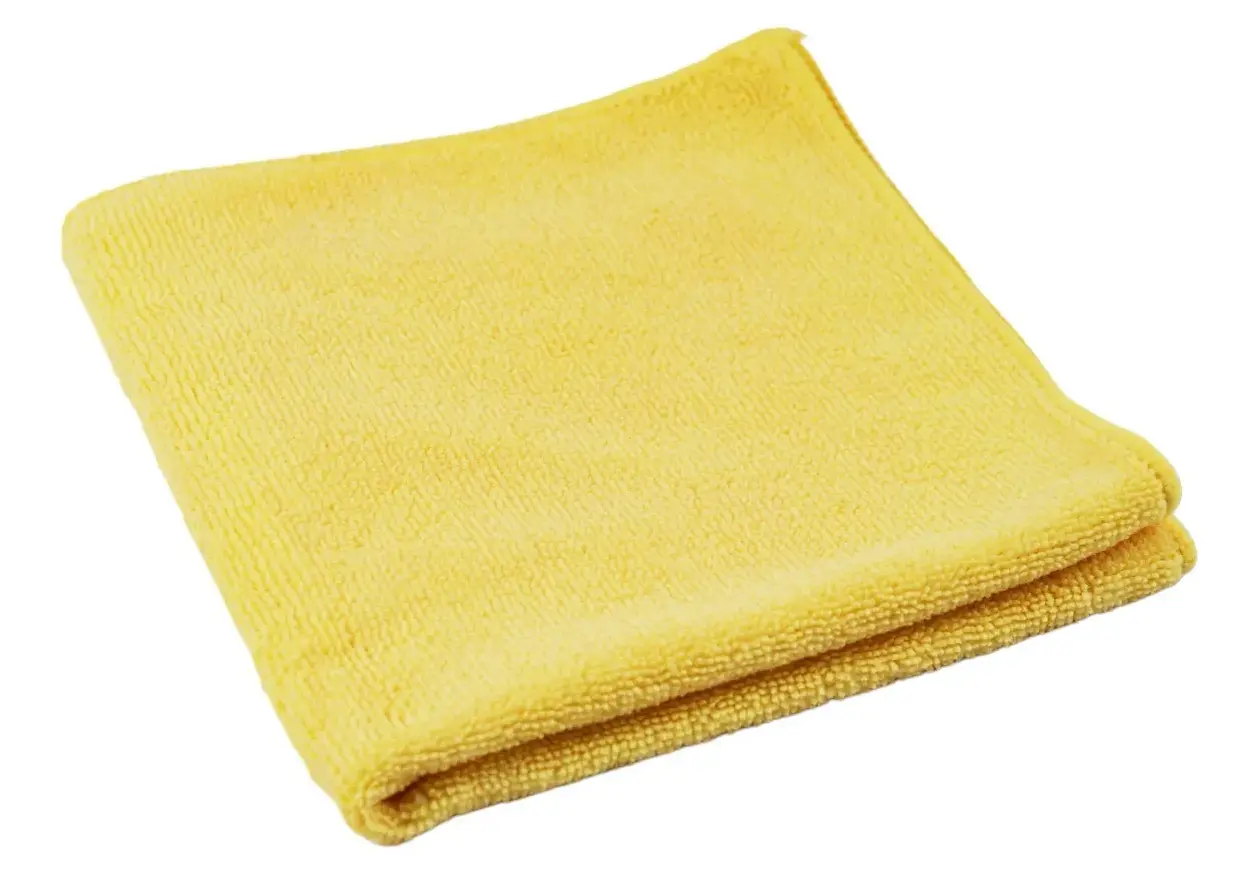 Салфетка из микрофибры, размер 40x40 см, плотность 185г/м2, цвет желтый - AS185Y
