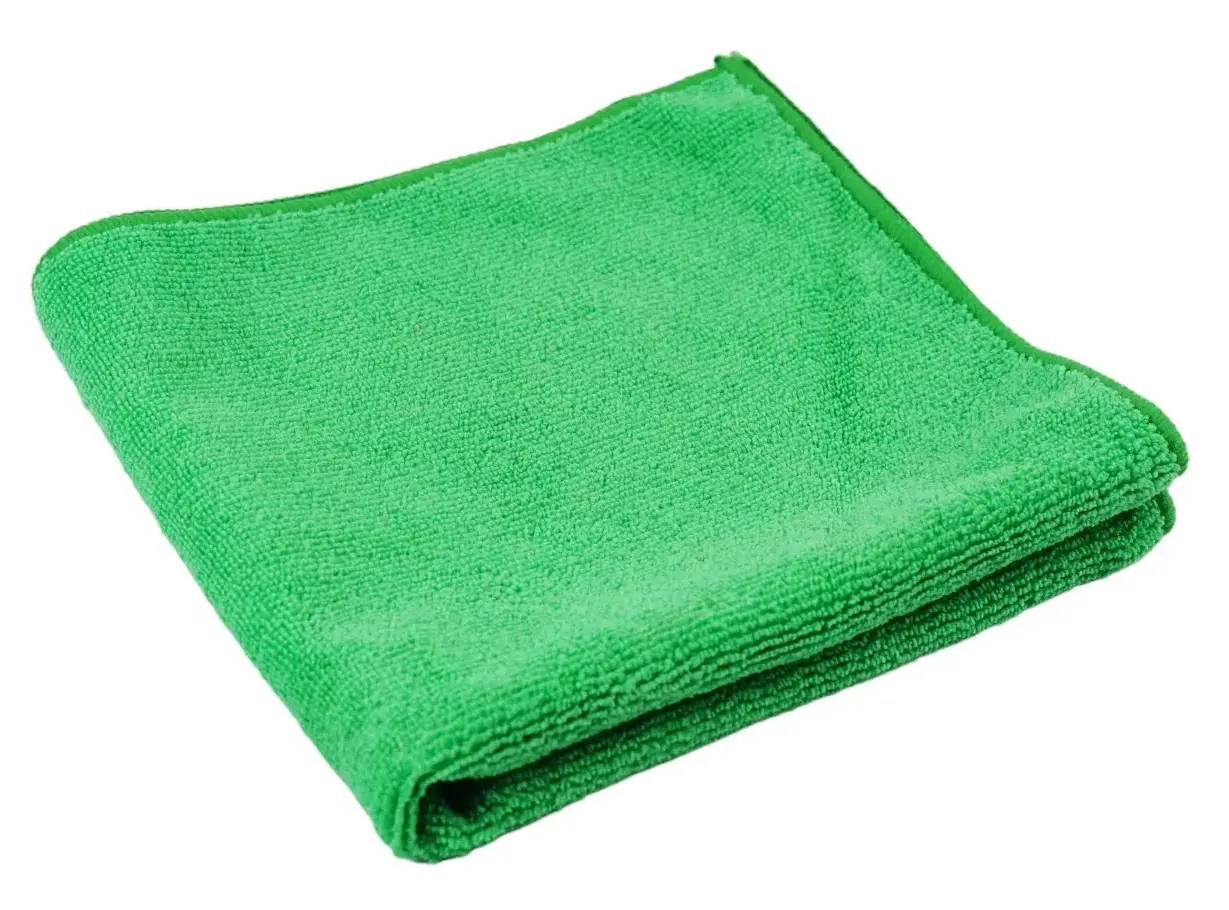 Салфетка из микрофибры, размер 40x40 см, плотность 240г/м2, цвет зеленый - AS240G