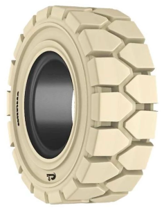 Цельнолитая шина (БЕЛЫЙ суперэластик) для вилочных погрузчиков 6.50-10 (стандарт)
